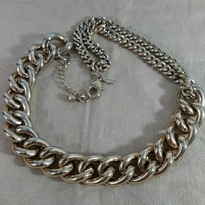 Express Gold Tone 1994 Chunky Link Necklace